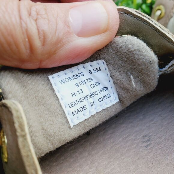 Women's Sperry Top Sider 9101759 Tan w/ Gold Sparke Boat Shoes - Size 6.5M - Picture 8 of 10